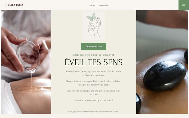 Screenshot ta' bella-lucia.fr