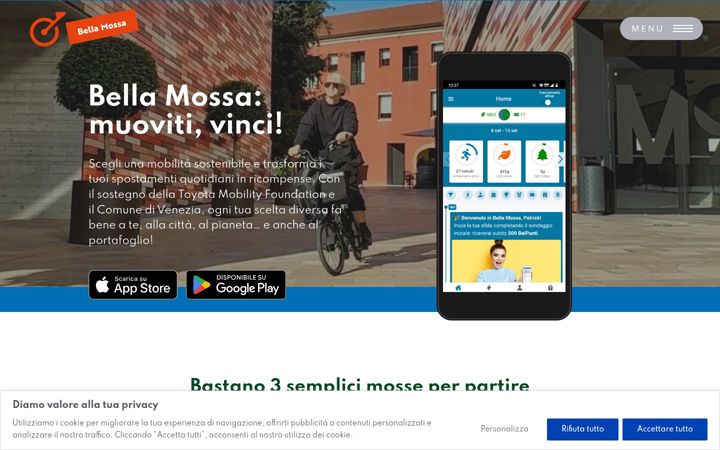 Screenshot of bella-mossa.it