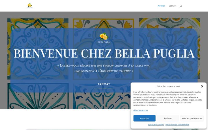Screenshot ta' bella-puglia.fr