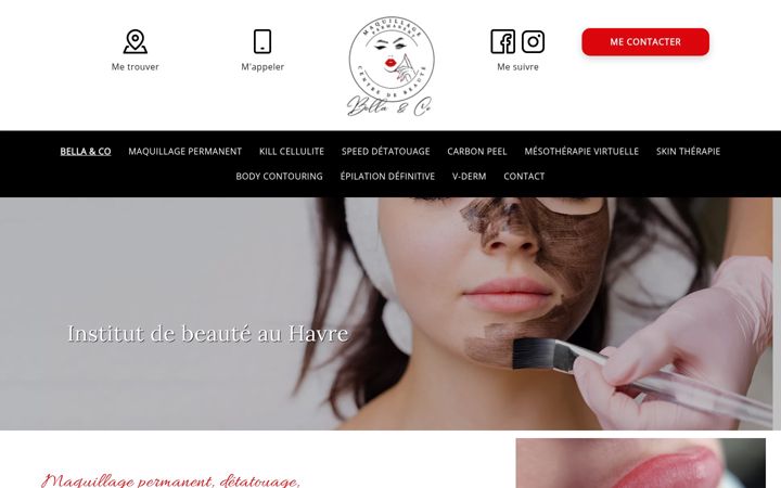 Screenshot of bellaandco.fr