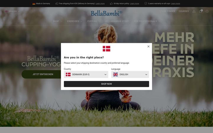 Screenshot of bellabambi.fr