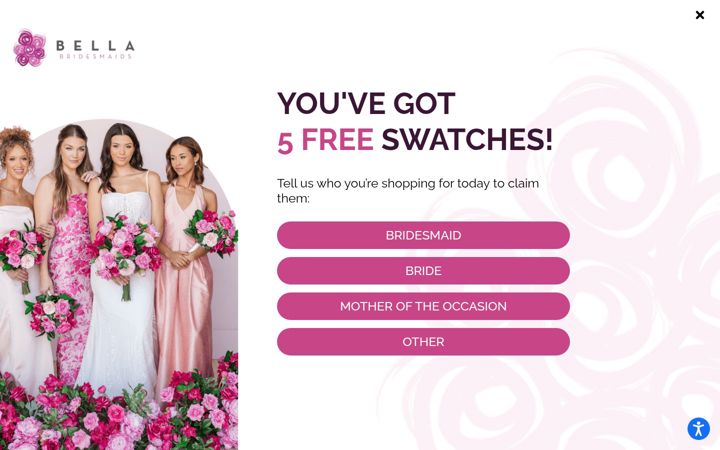 Snimka zaslona za bellabridesmaids.com