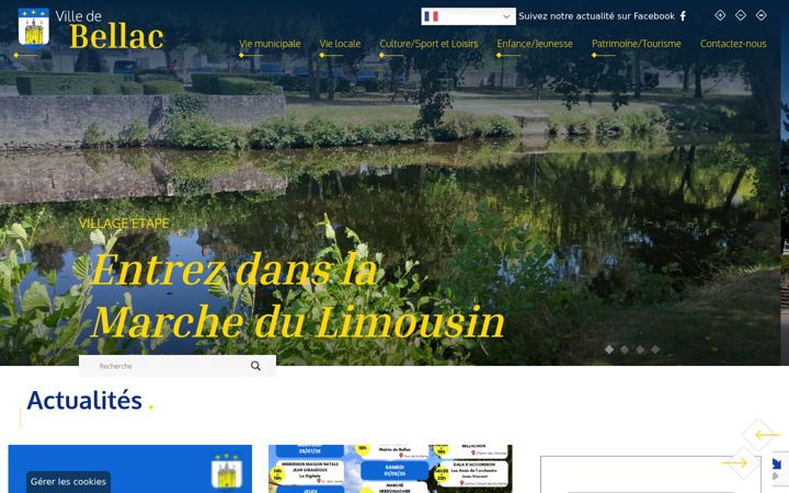 Screenshot ta' bellac.fr