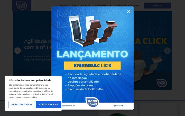 Screenshot of bellacalha.com.br