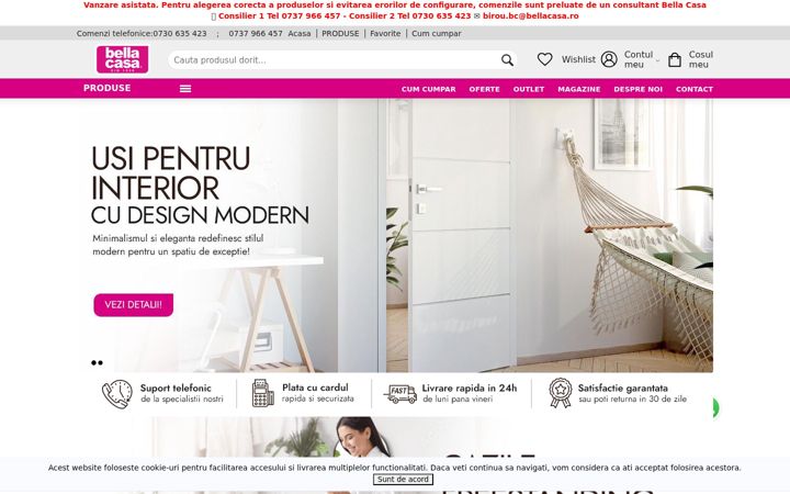 Screenshot of bellacasa.ro