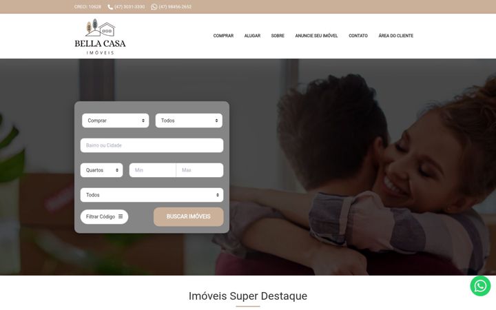 Screenshot of bellacasaimoviesjoinville.com.br