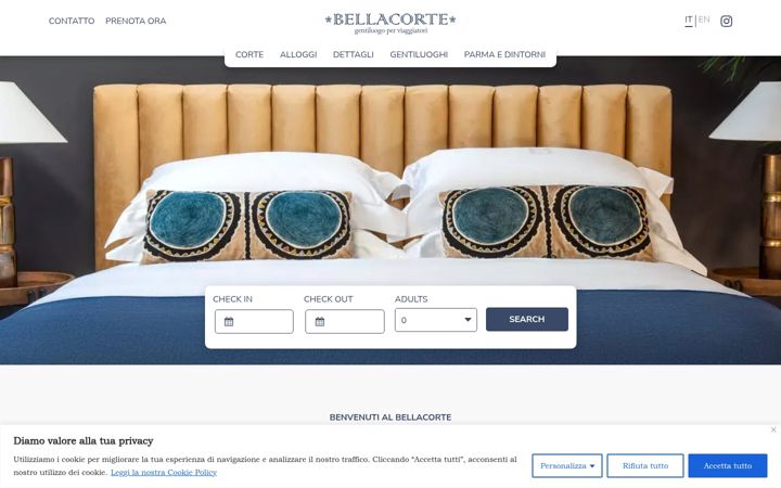 Screenshot of bellacorte.it