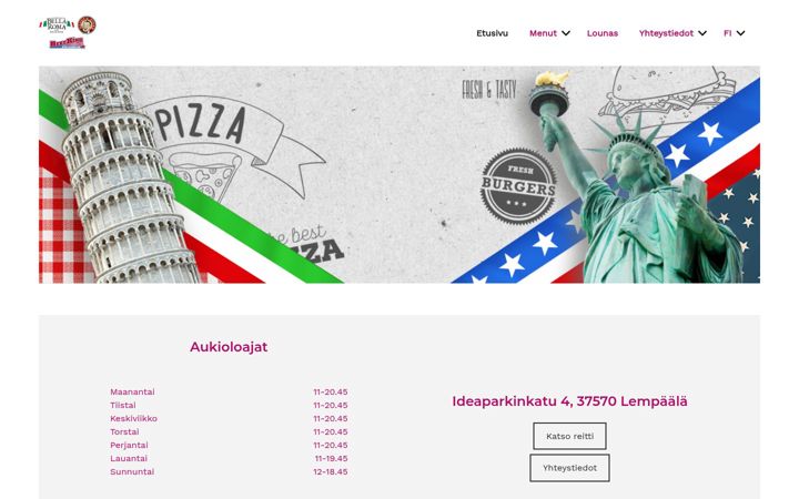 Screenshot of belladaddysbeefking.fi