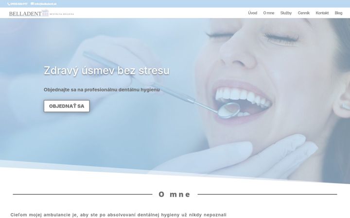 Screenshot of belladent.sk