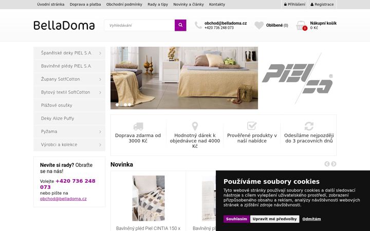 Screenshot of belladoma.cz
