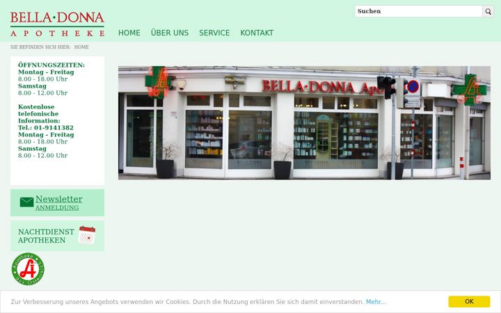 Screenshot of belladonna.wien