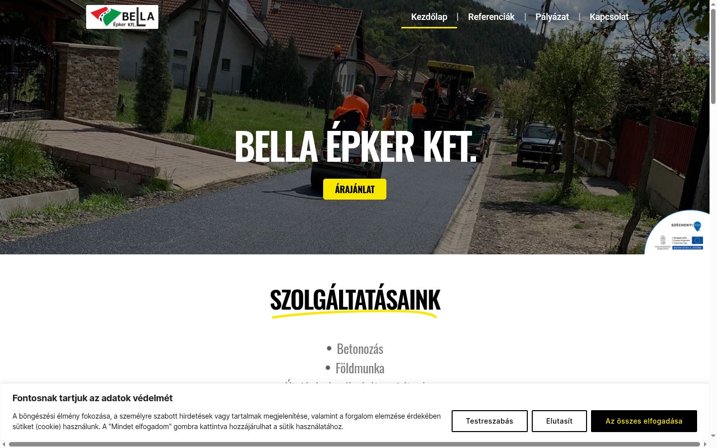 Posnetek zaslona pasice za privolitev, prikazane pred kakršno koli interakcijo