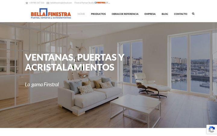Screenshot of bellafinestra.es
