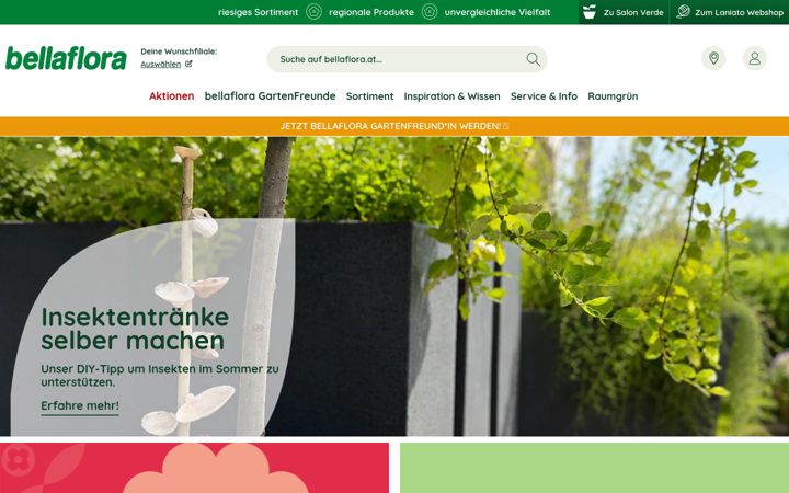 Screenshot of bellaflora.at