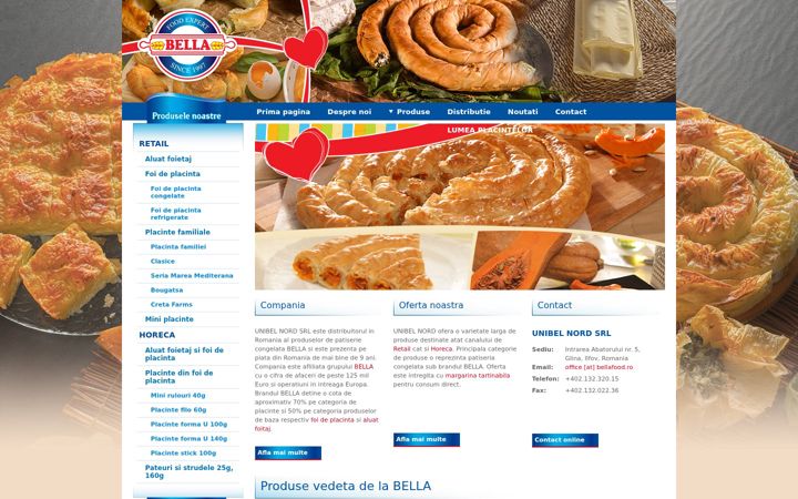 Screenshot of bellafood.ro