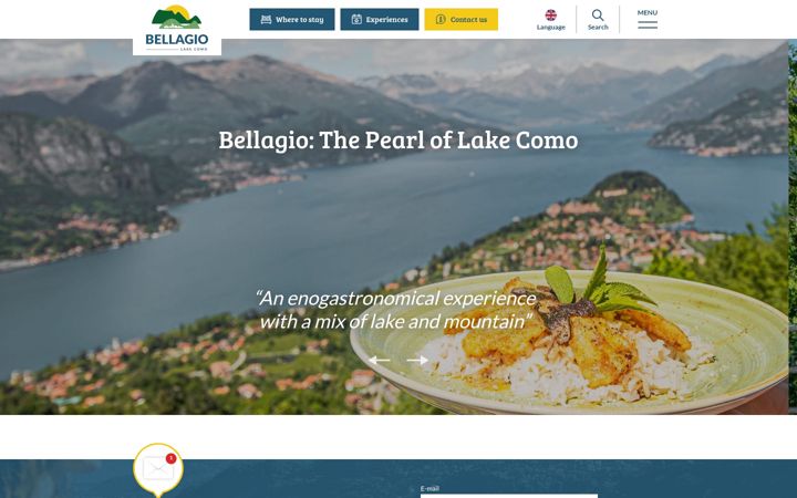 Screenshot of bellagiolakecomo.com