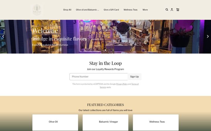 Screenshot of bellagustooliveoil.com