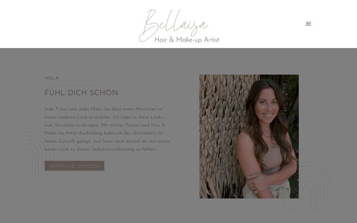 Screenshot of bellaisahairmakeup.com