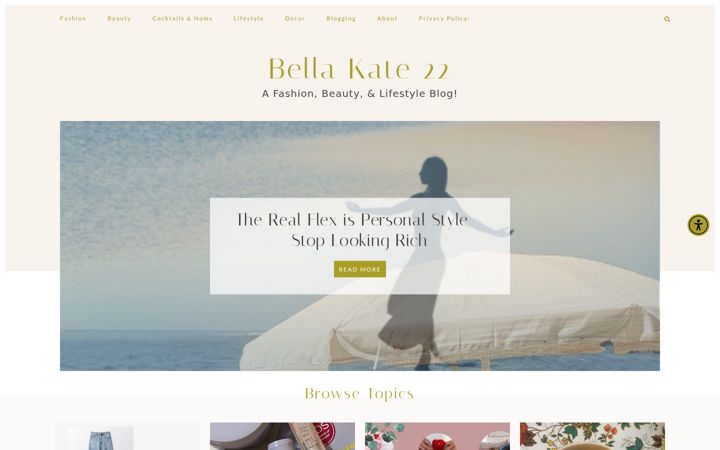 Screenshot of bellakate22.org