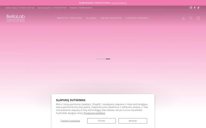 Screenshot of bellalab.lt