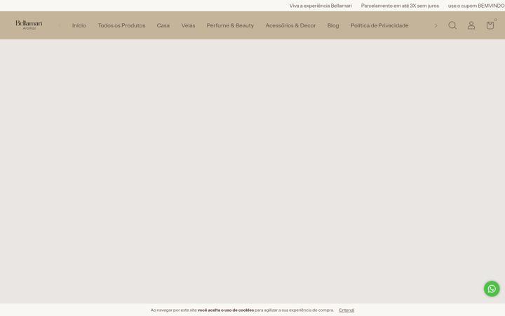 Screenshot of bellamariaromas.com.br
