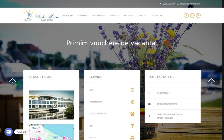 Screenshot of bellamarina.ro