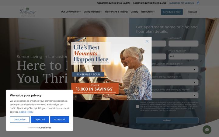 Screenshot of bellamarlancaster.com