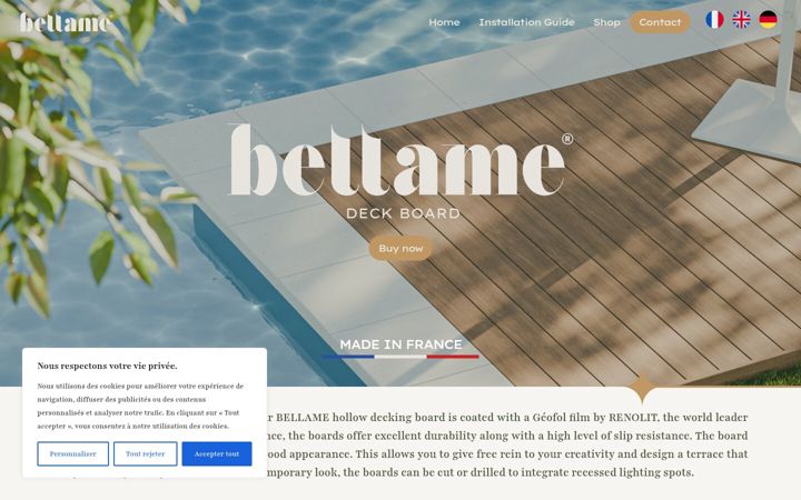 Screenshot of bellame-terrasse.com