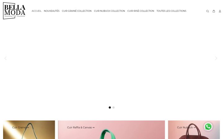 Screenshot of bellamoda212.com