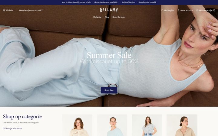 Screenshot of bellamygallery.com