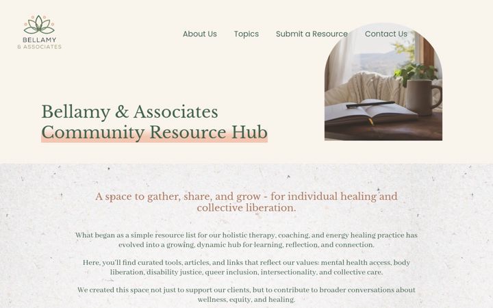 Screenshot of bellamyresourcehub.com