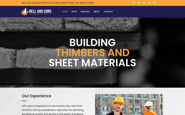 Screenshot of bellandsonsecotechltd.co.uk