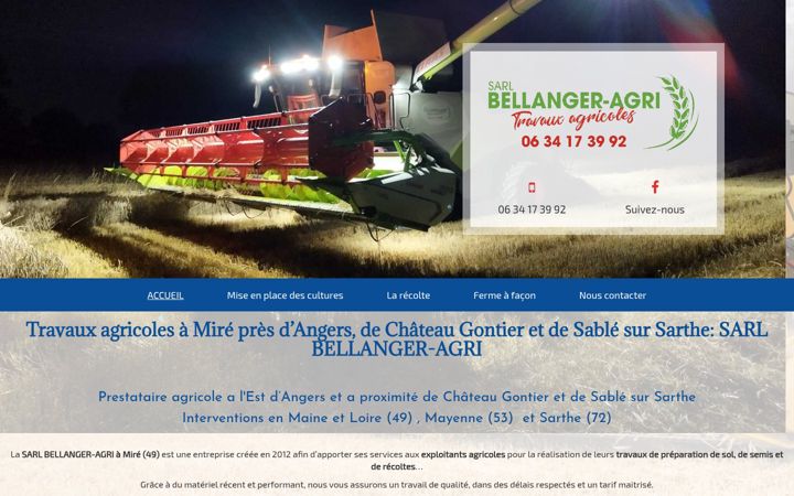 Skærmbillede af bellanger-agri.fr