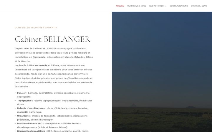 Screenshot of bellanger-geometre.fr
