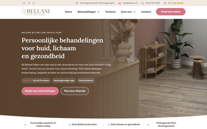 Képernyőkép: bellani.nl