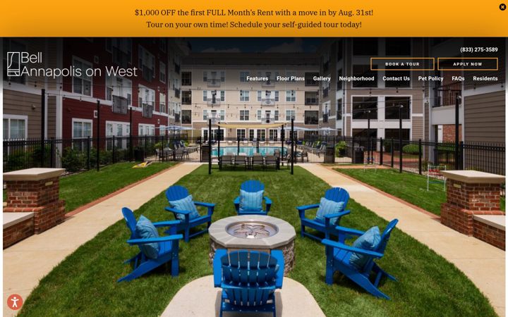 Screenshot of bellannapolisonwest.com