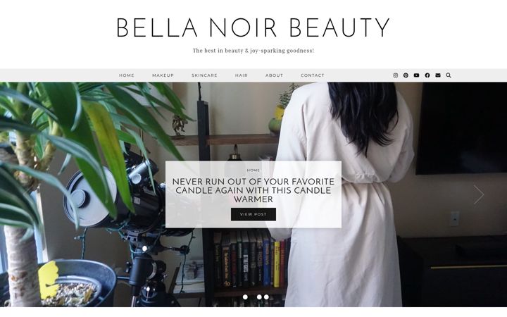 Screenshot of bellanoirbeauty.com
