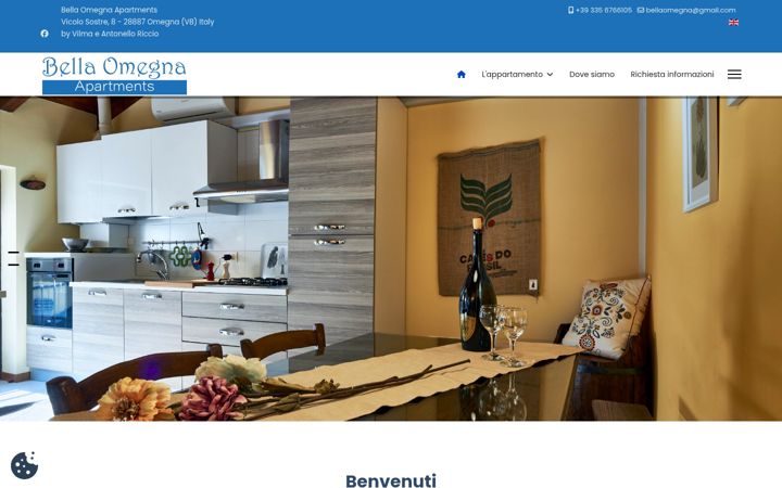 Screenshot of bellaomegna-apartments.it
