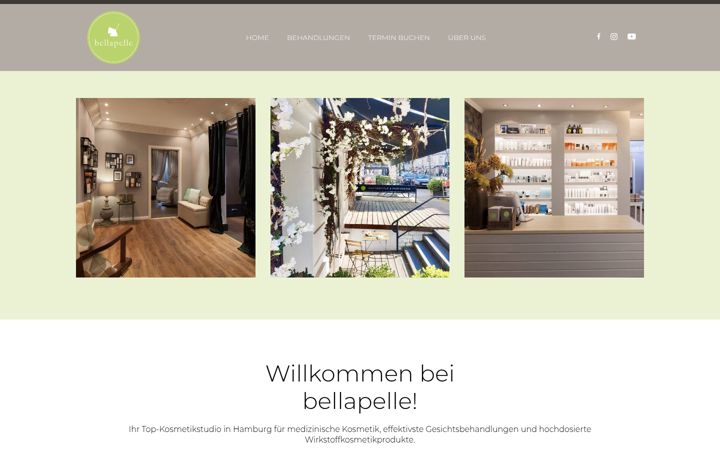 Screenshot of bellapelle.de