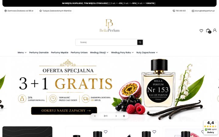 Screenshot of bellaperfum.pl