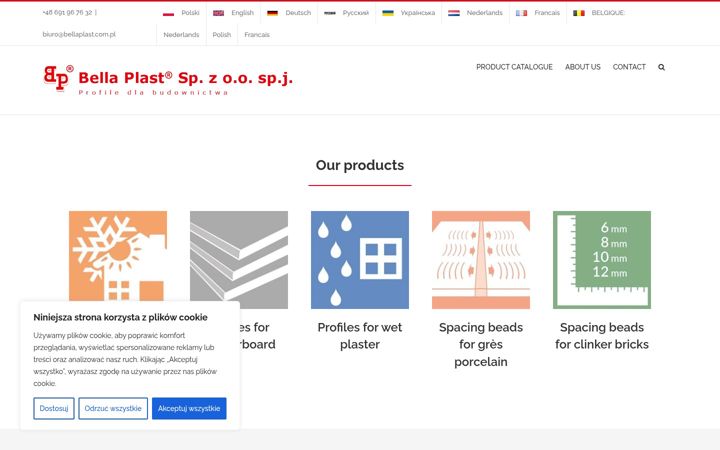 Screenshot of bellaplast.com.pl
