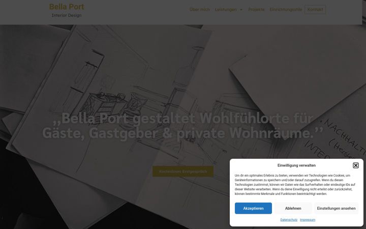 Screenshot of bellaport.de