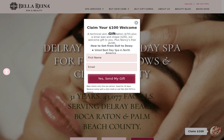 Screenshot of bellareinaspa.com