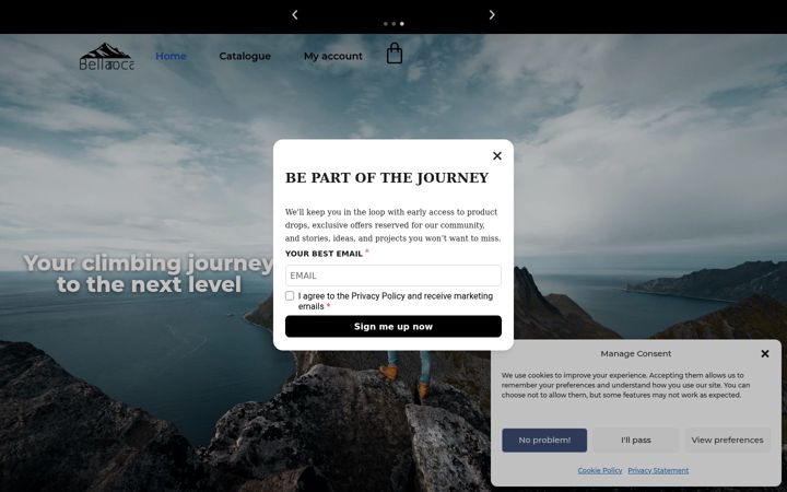 Screenshot of bellaroca.co.uk