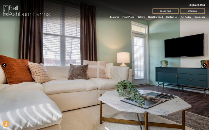 Screenshot of bellashburnfarms.com