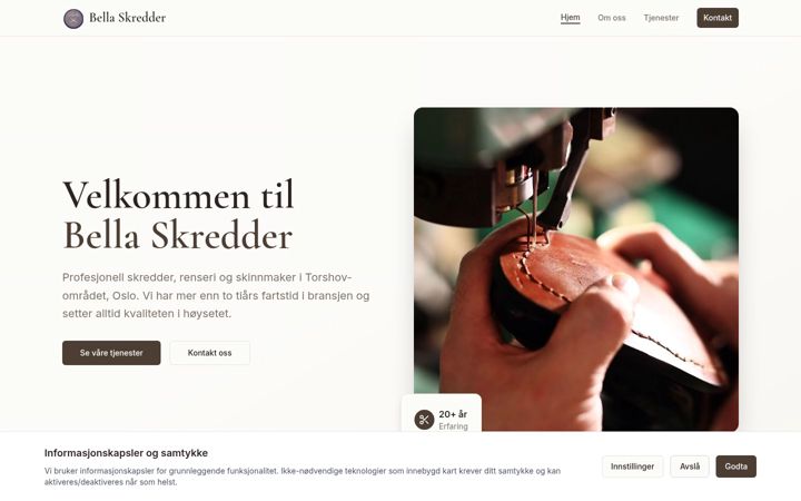 Screenshot of bellaskredder.no