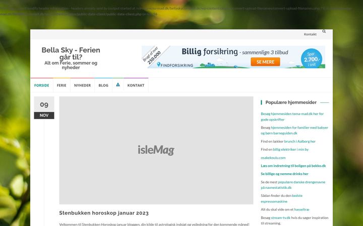 Screenshot of bellaskycomwell.dk