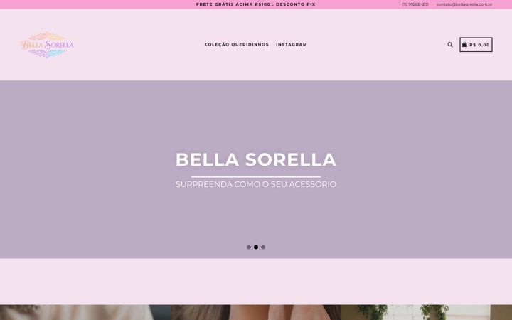 Screenshot of bellasorella.com.br