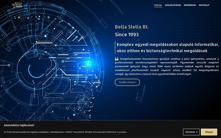 Ekrānuzņēmums no bellastella.hu