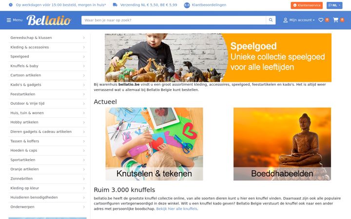 Screenshot of bellatio.be